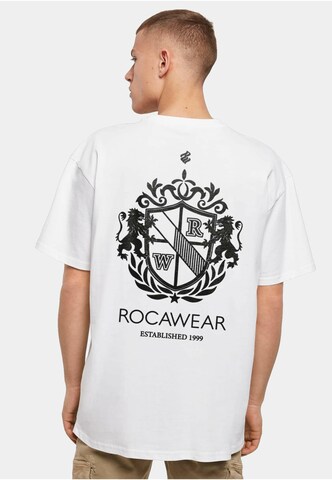 T-Shirt 'Royal' ROCAWEAR en blanc : devant