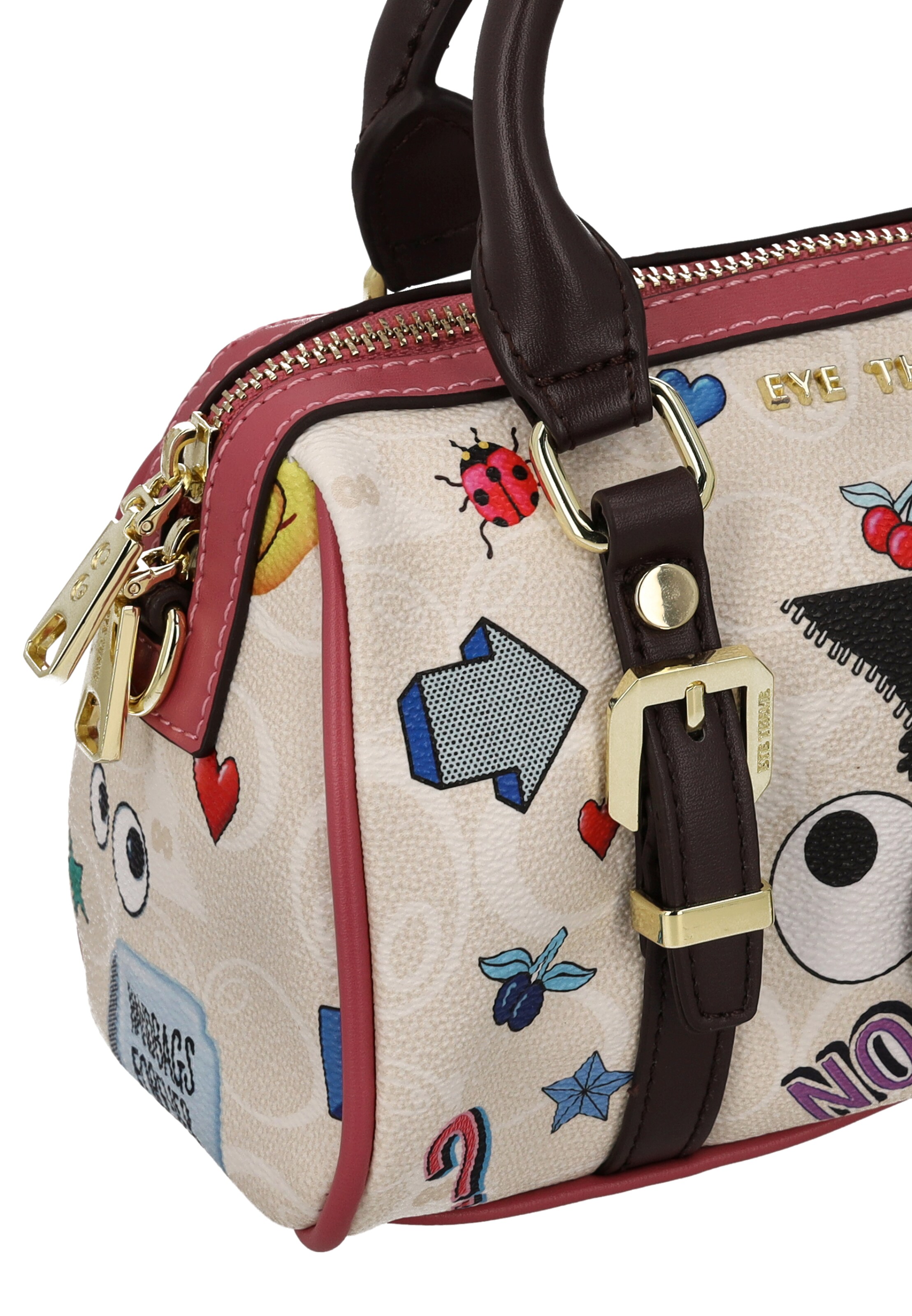 MYMO - Malas de tiracolo 'EYETHEME' em branco