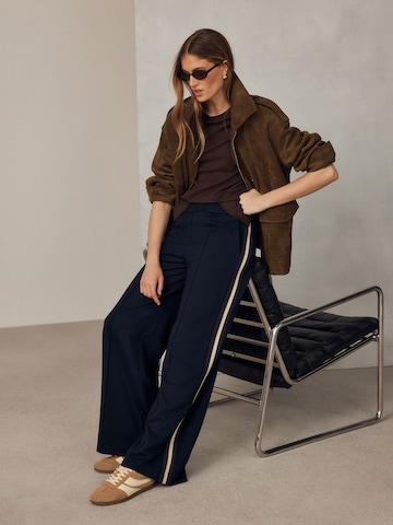 Wide Leg Pantalon Next en bleu