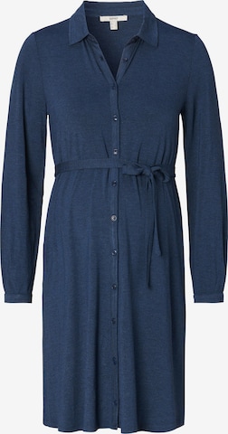 Esprit Maternity Shirt dress in Blue: front