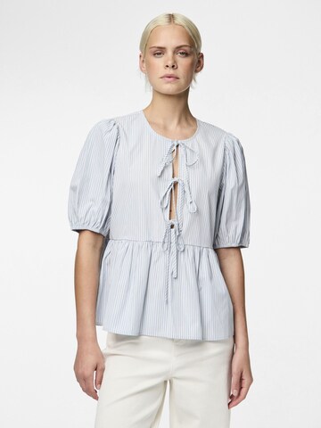 PIECES Bluse 'PCHolly' i blå: forside