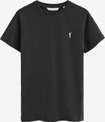Polo Club Shirt in Black: front