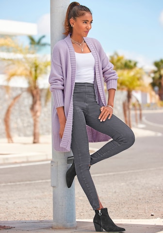 LASCANA Strickjacke in Lila