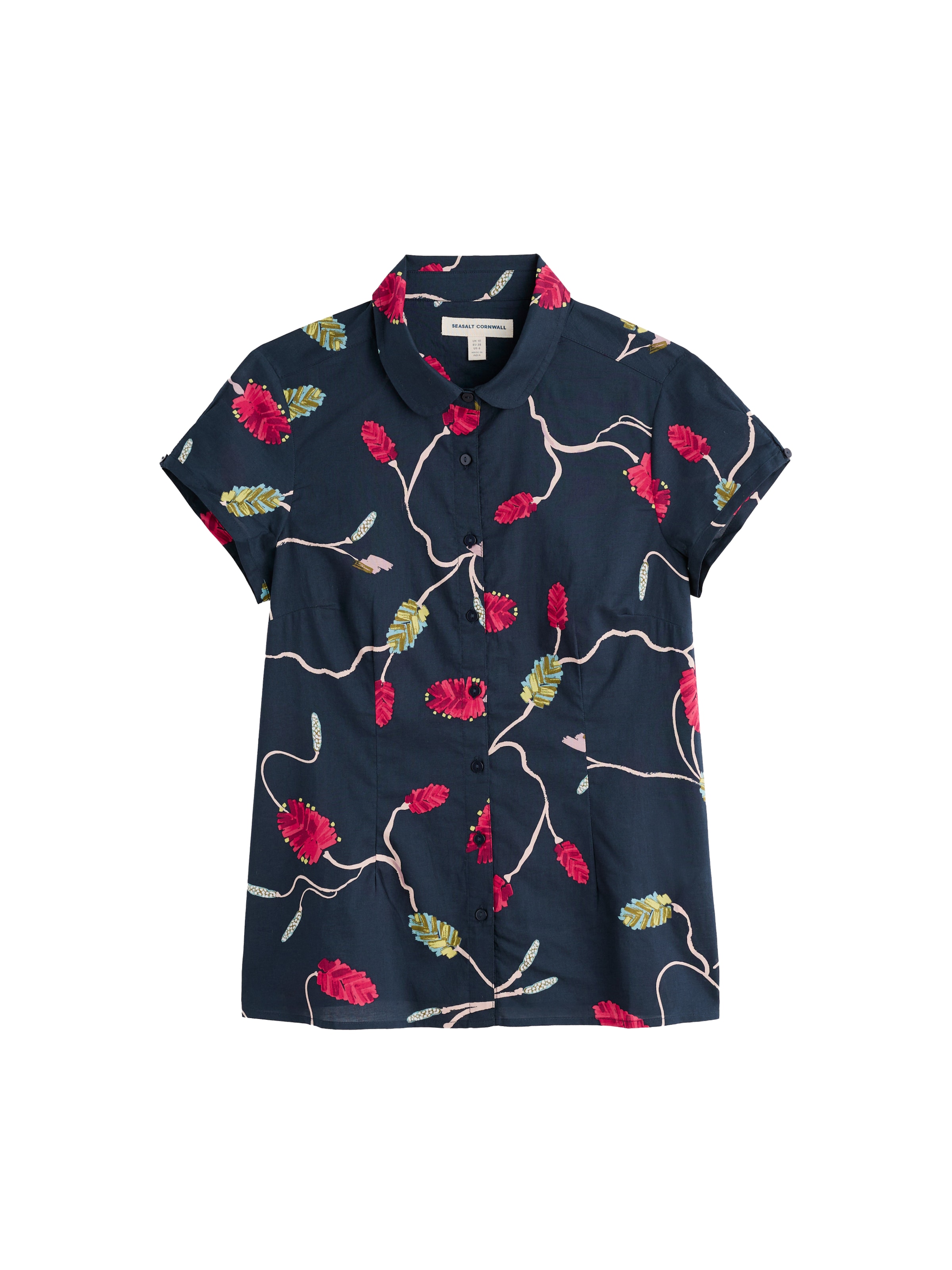 Seasalt Cornwall Blouse 'Rushmaker' in Blue: front
