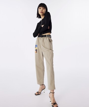 Twist Loose fit Pants in Beige