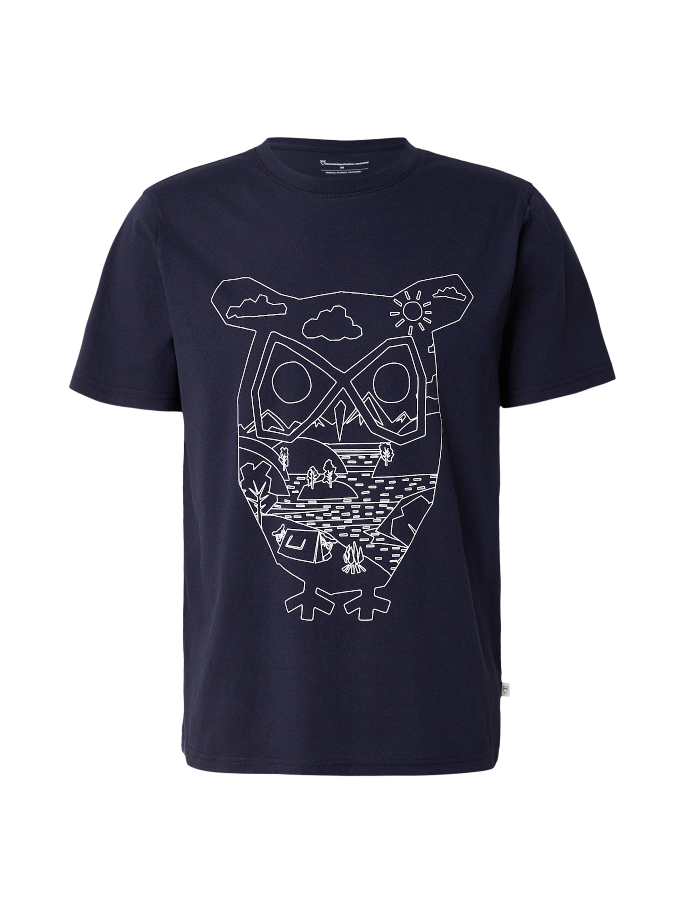 zils KnowledgeCotton Apparel T-Krekls: no priekšpuses