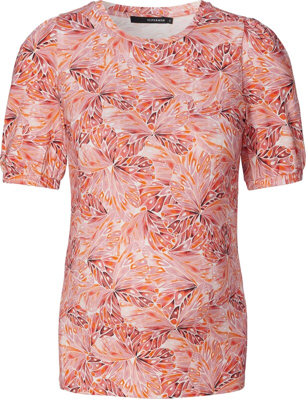 Supermom T-Shirt in Orange Pink Supermom T-Shirt in Orange Pink