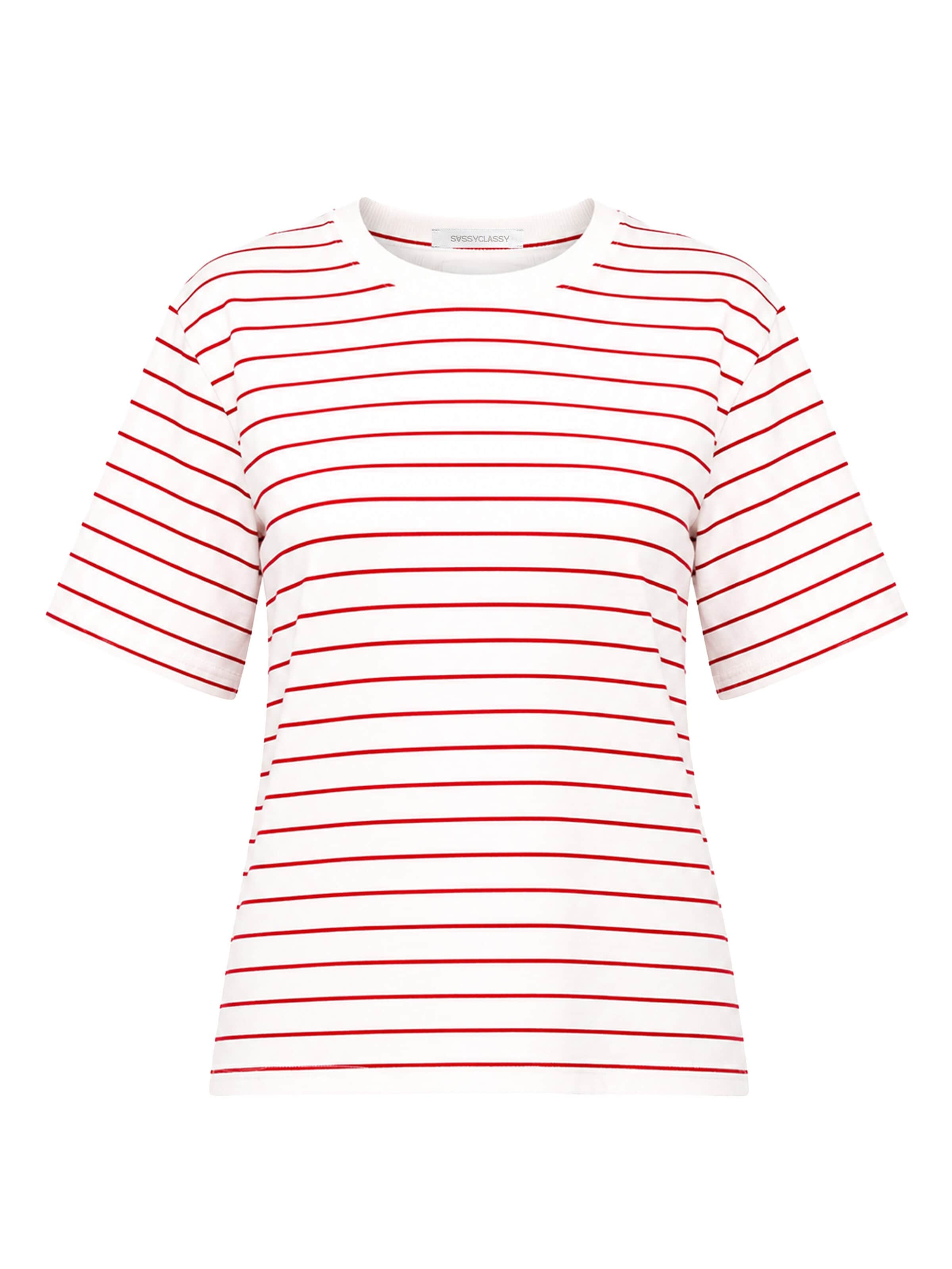 SASSYCLASSY Shirt‌‌‌‌‌‌‌ in Weiß: Vorderseite