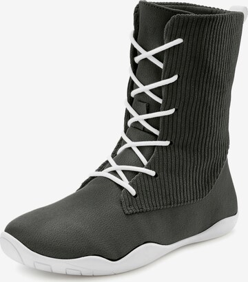 LASCANA Schnürstiefel in Grau: predná strana