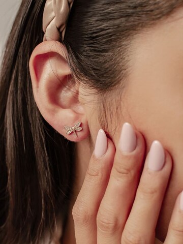 Hey Happiness - Pendientes 'Dragon Whisper' en oro