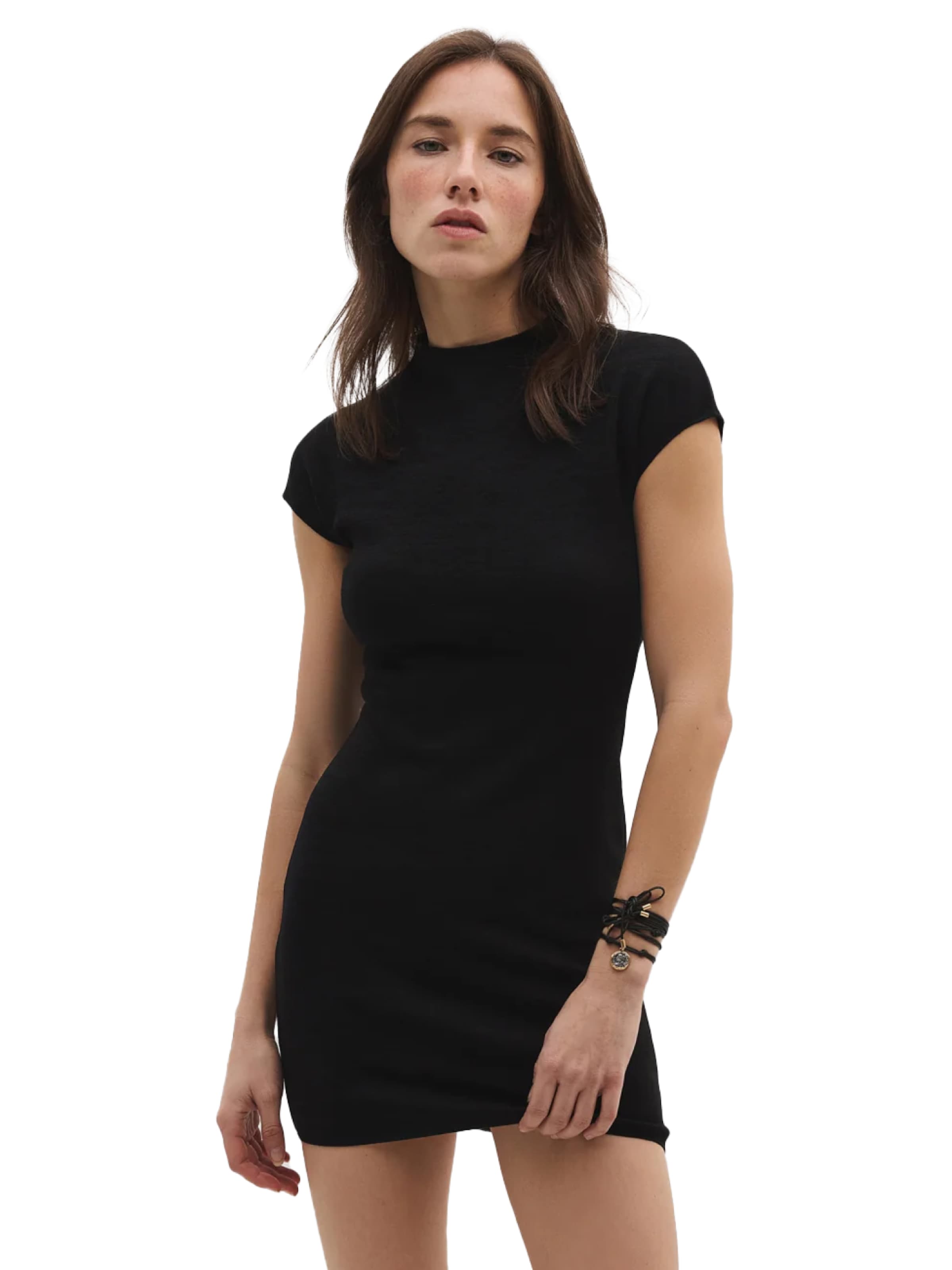 No Matter What Kleid in Schwarz: Vorderseite