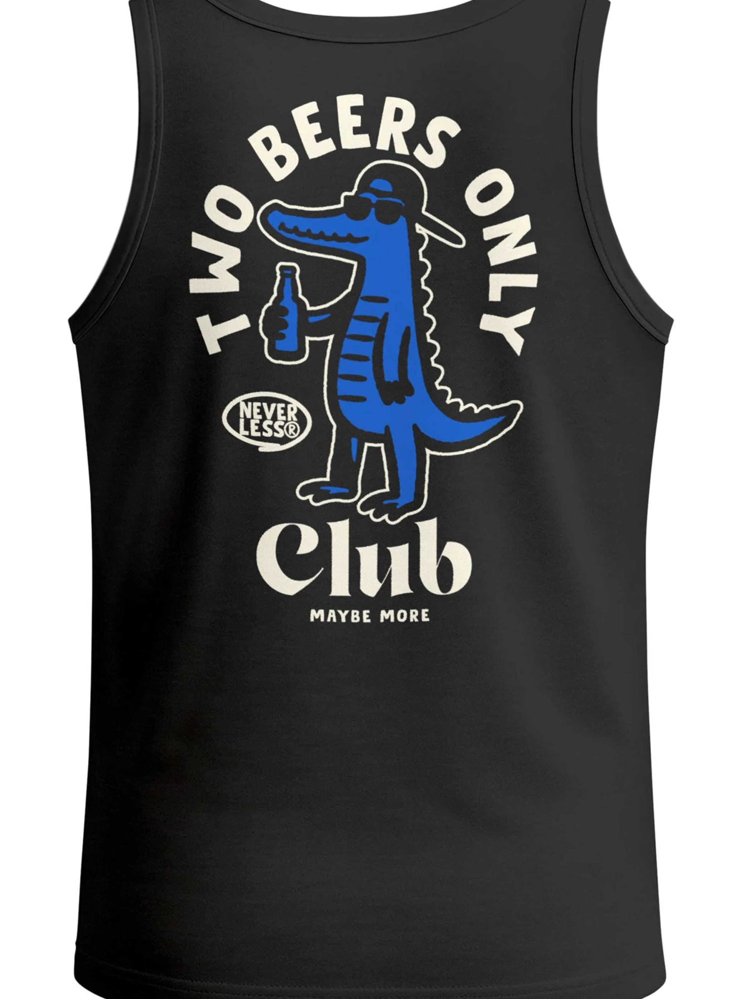 Neverless Shirt 'Two Beers only' in Black: front