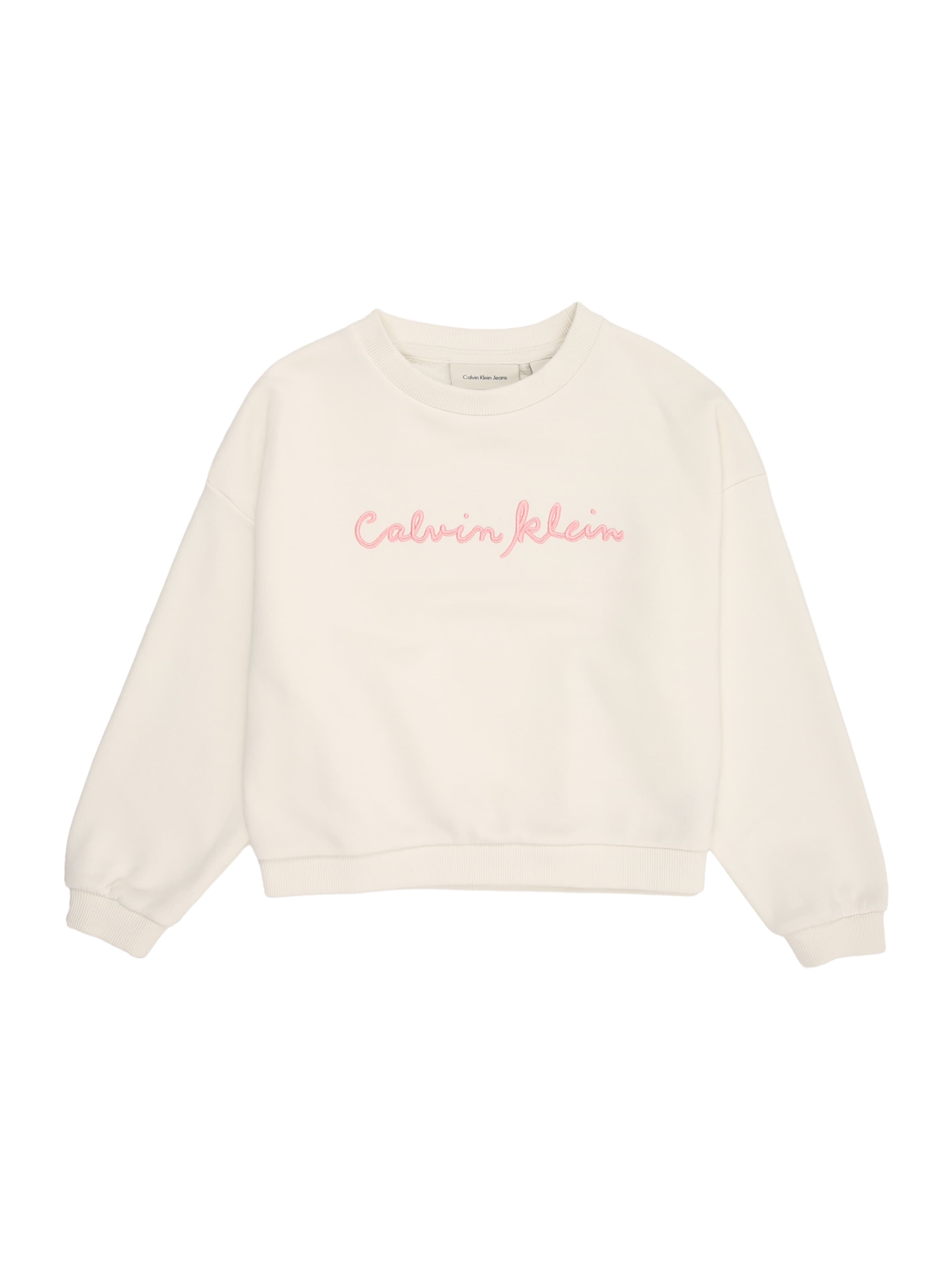 Calvin Klein Jeans Μπλούζα φούτερ σε μπεζ: μπροστά