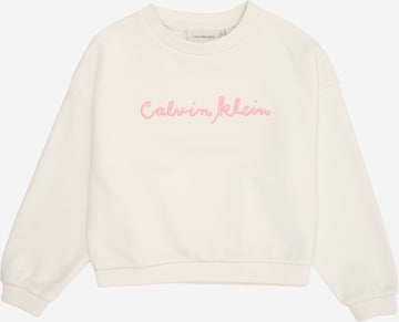 Calvin Klein Jeans Collegepaita värissä beige: etupuoli