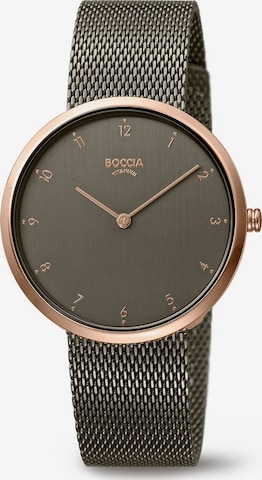 Boccia Titanium Analog Watch in Grey: front