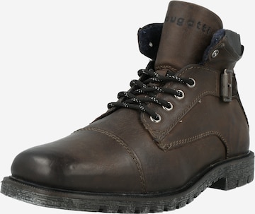 bugatti Lace-Up Boots 'Sisto' in Grey: front