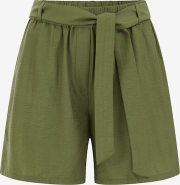 WE FashionLoosefit Hlače - zelena boja: prednji dio