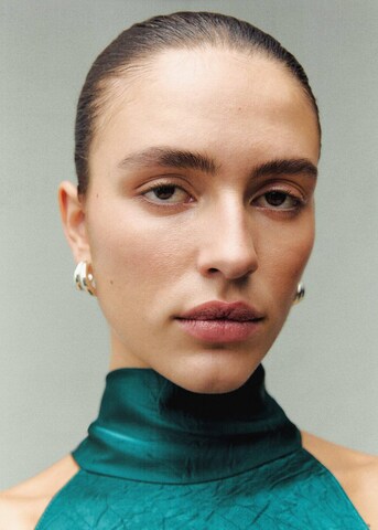 MANGO Evening Dress 'Choco' in Green