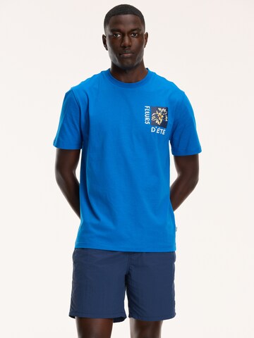 T-Shirt Shiwi en bleu : devant