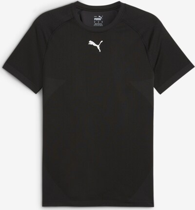 PUMA T-Shirt fonctionnel en noir / blanc, Vue avec produit