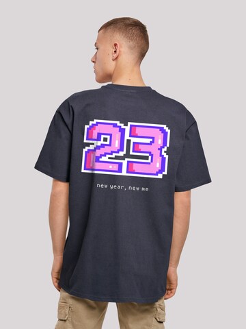 F4NT4STIC Shirt 'SIlvester Party Happy People Only' in Blue