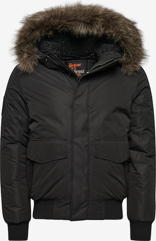 Superdry Tussenjas 'Everest' in Zwart: voorkant