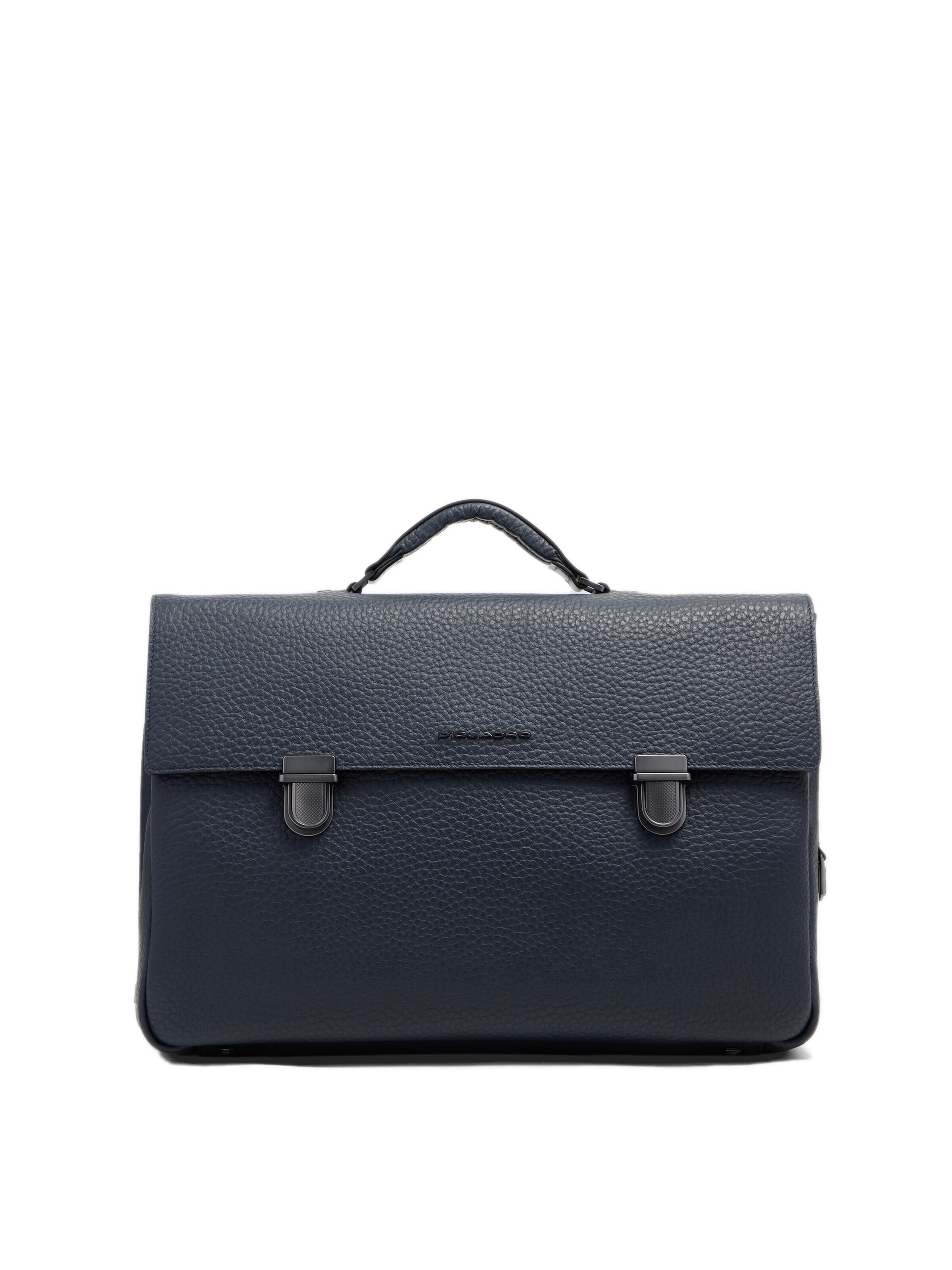 Sac d’ordinateur portable Piquadro en bleu : devant