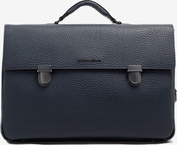 Sac d’ordinateur portable Piquadro en bleu : devant