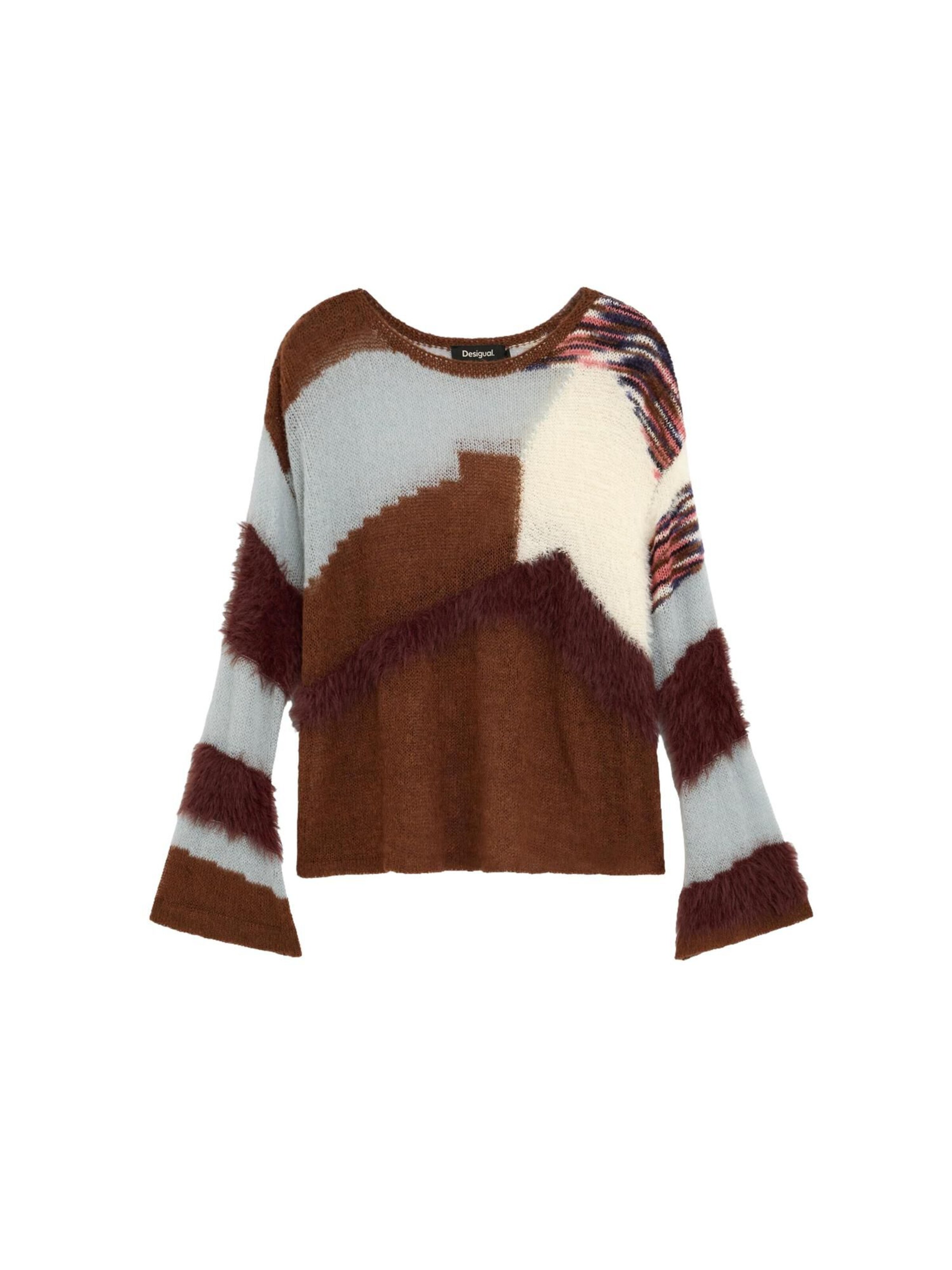 Desigual Pulóver - barna: elől