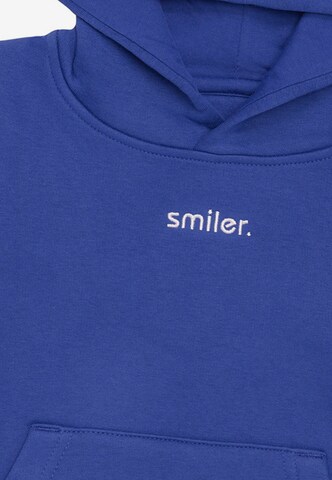 smiler. Sweatshirt in Blau