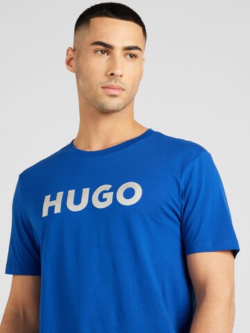 HUGO Tričko 'Dulivio' – modrá