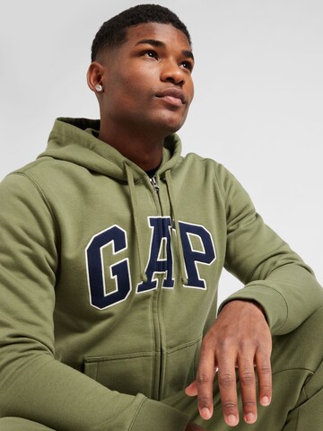 GAP Sweatjacke 'HERITAGE' in Grün