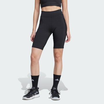ADIDAS PERFORMANCE Skinny Sports trousers in Black: front