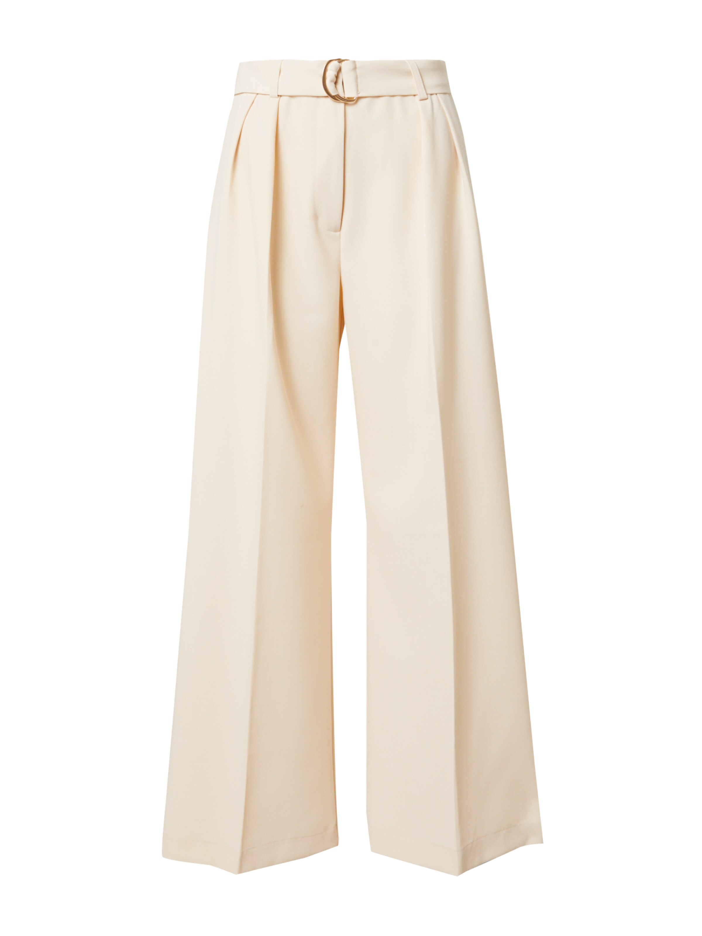 Bardot Wide Leg Hose in Beige: Vorderseite
