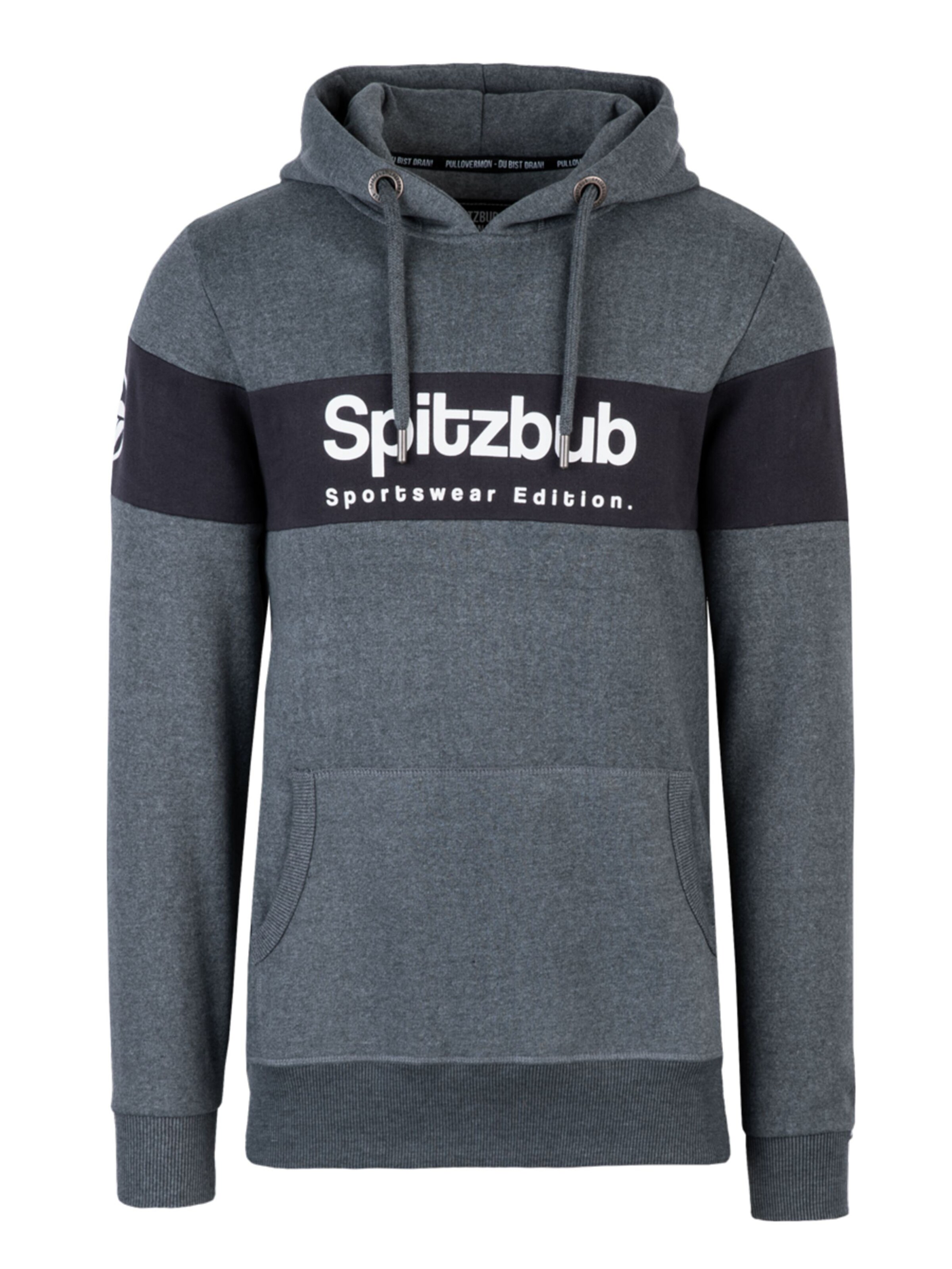 SPITZBUB Sweatshirt 'Ludis' in Grau: Vorderseite