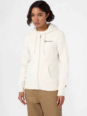 Champion Authentic Athletic Apparel Суичъри с качулка в бяло: отпред