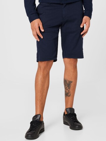 QS Regular Shorts 'John' in Blau: predná strana