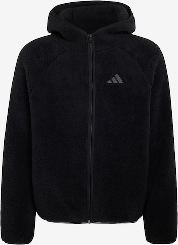 ADIDAS TERREX Athletic fleece jacket 'Xploric' in Black: front