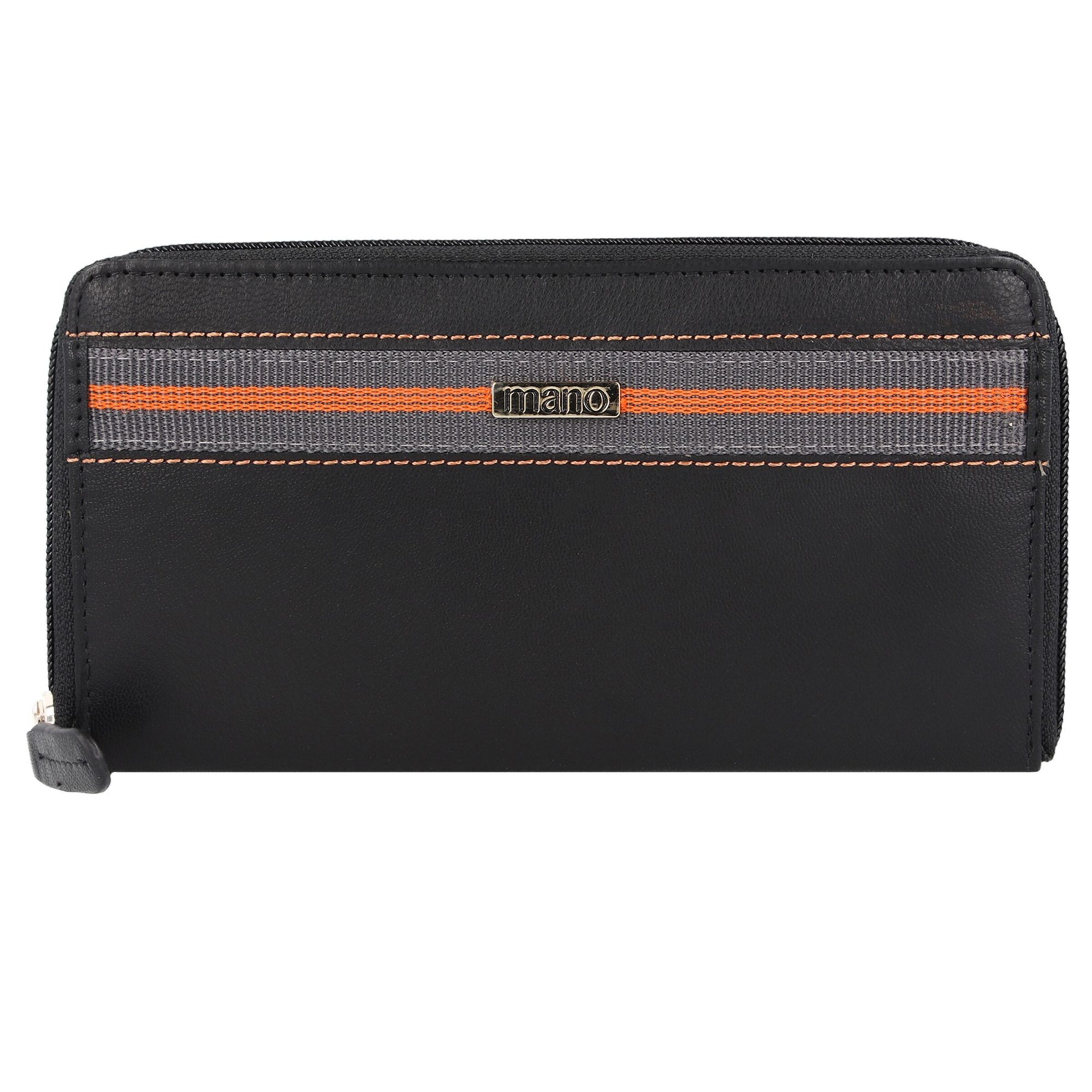 mano Wallet 'Don Leonardo' in Black: front