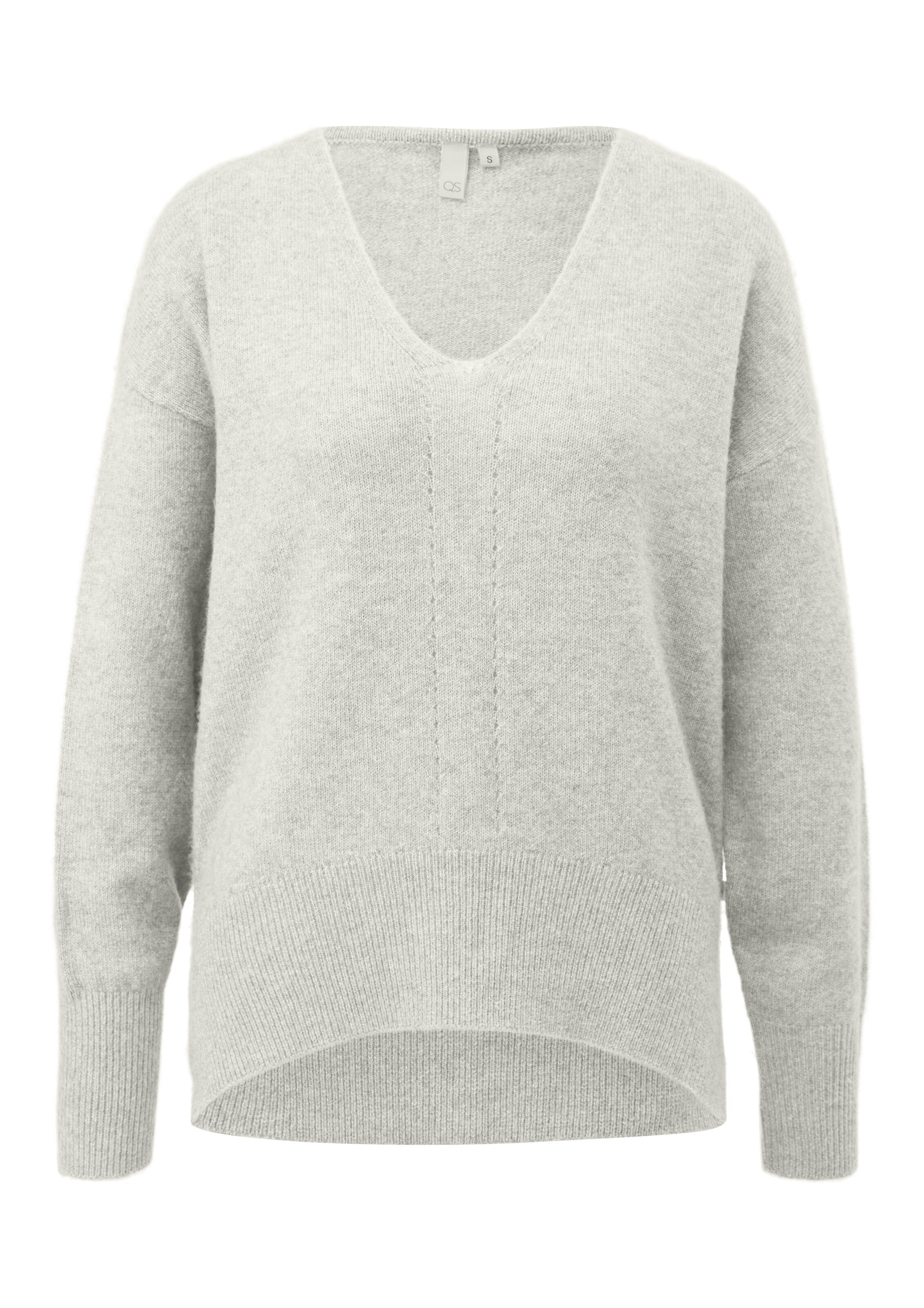 Pull-over QS en beige : devant