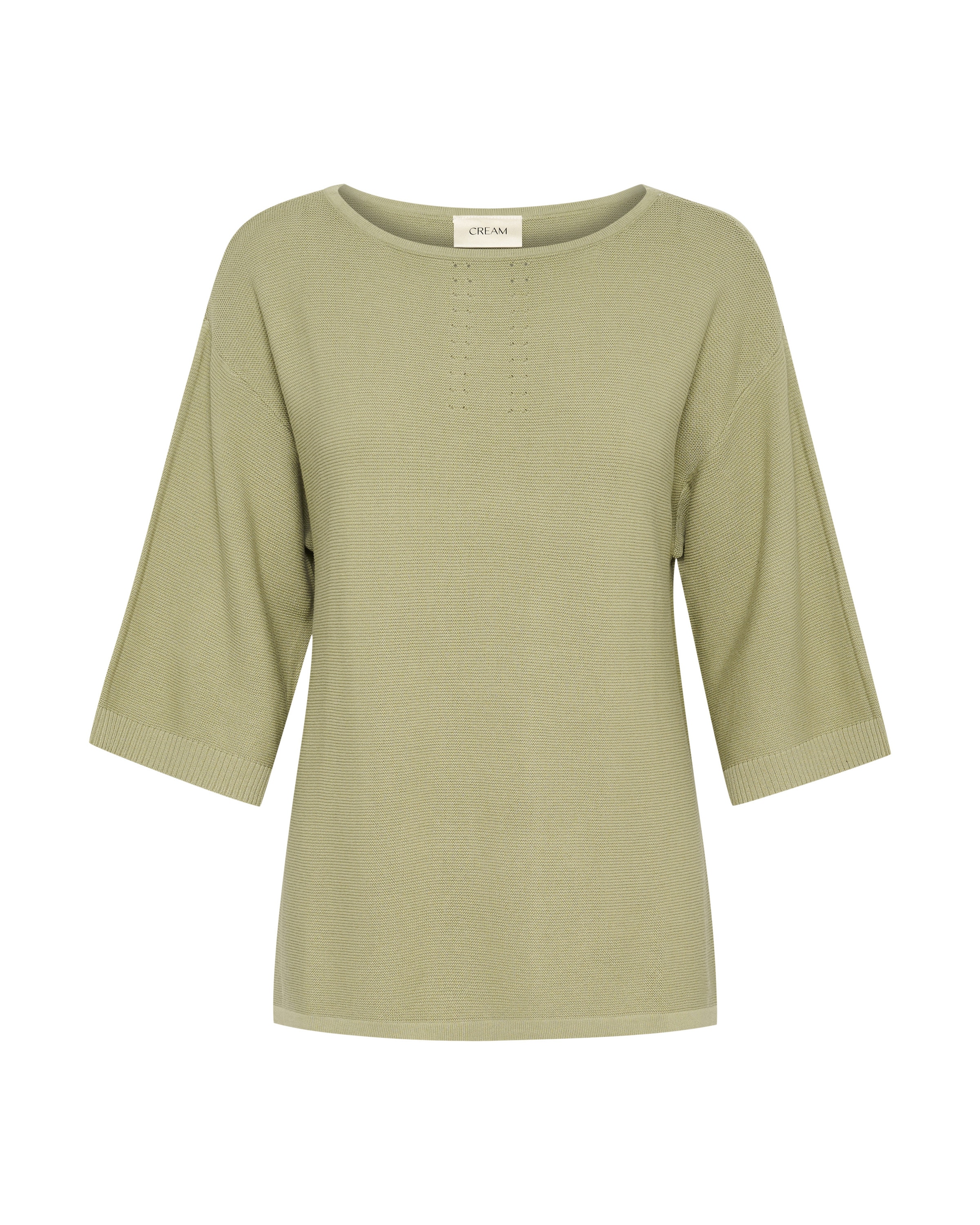 Cream Sweater 'CRSillar' in Green: front