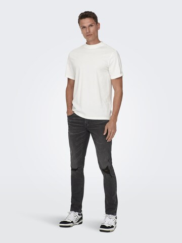 Only & Sons regular Jeans i grå