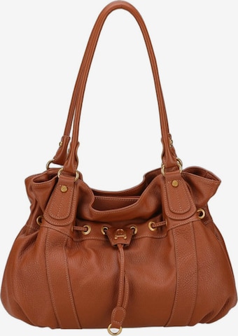 Poche ventrale 'Arthur & Aston Sac Bandoulière Femme Cognac' Arthur & Aston en marron : devant