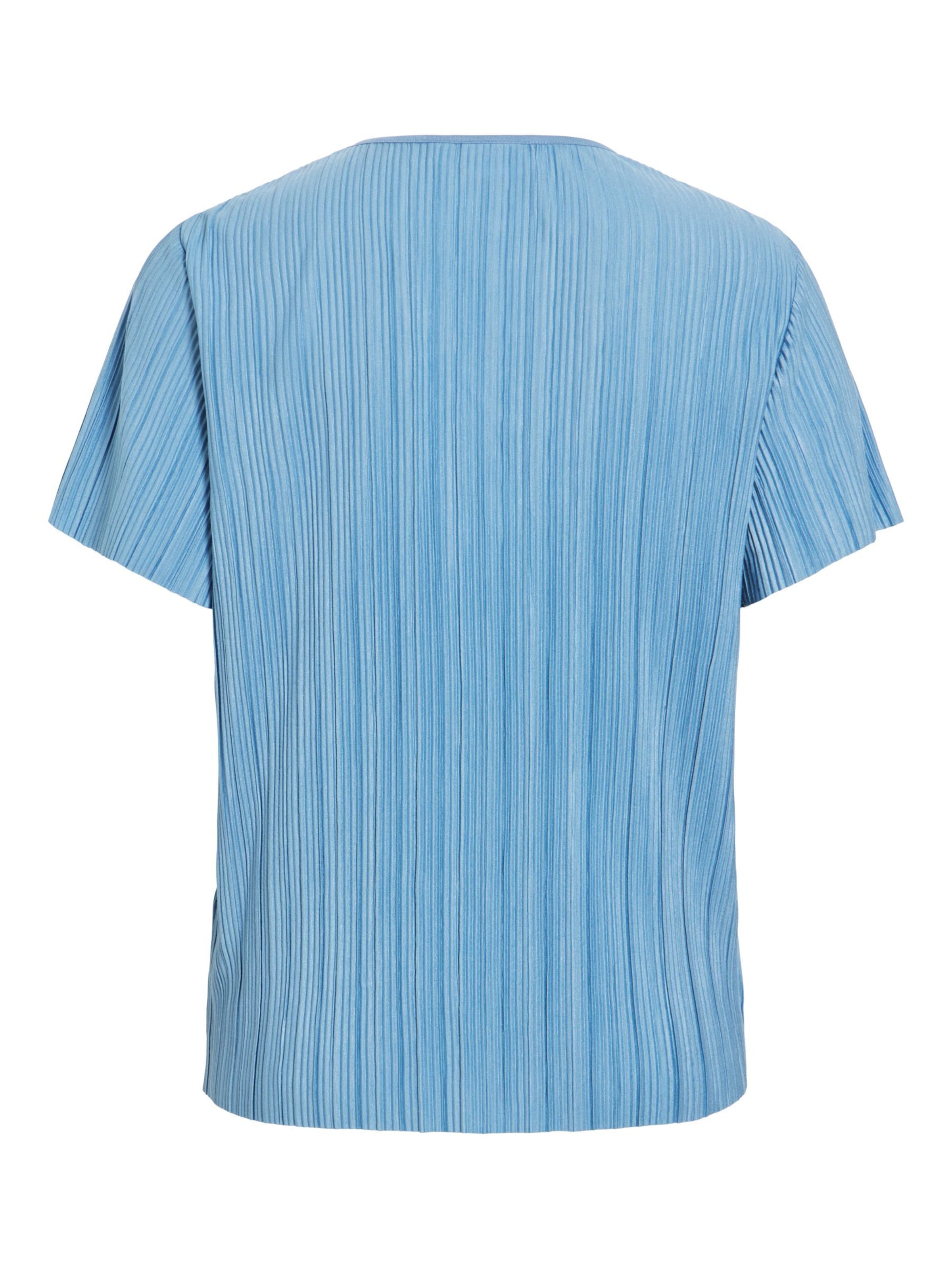 VILA T-Shirt 'VIPlis' in Blau