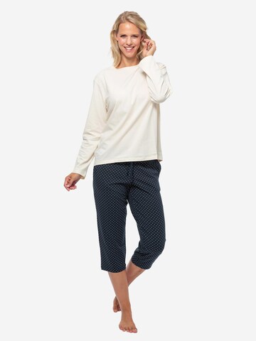 SCHIESSER Pyjama 'Cotton' in Wit