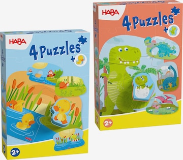 Jeux ' Puzzle-Set mit Holzfiguren ' HABA en mélange de couleurs : devant
