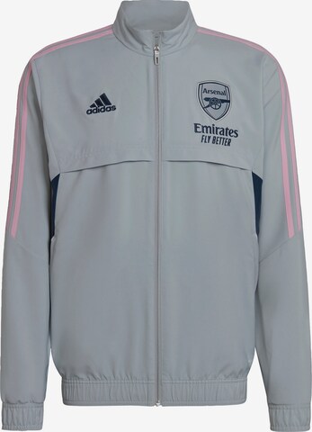 ADIDAS SPORTSWEAR Athletic Jacket 'FC Arsenal Condivo 22' in Grey: front