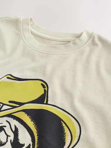 T-Shirt 'Edit Def Leppard' Next en beige