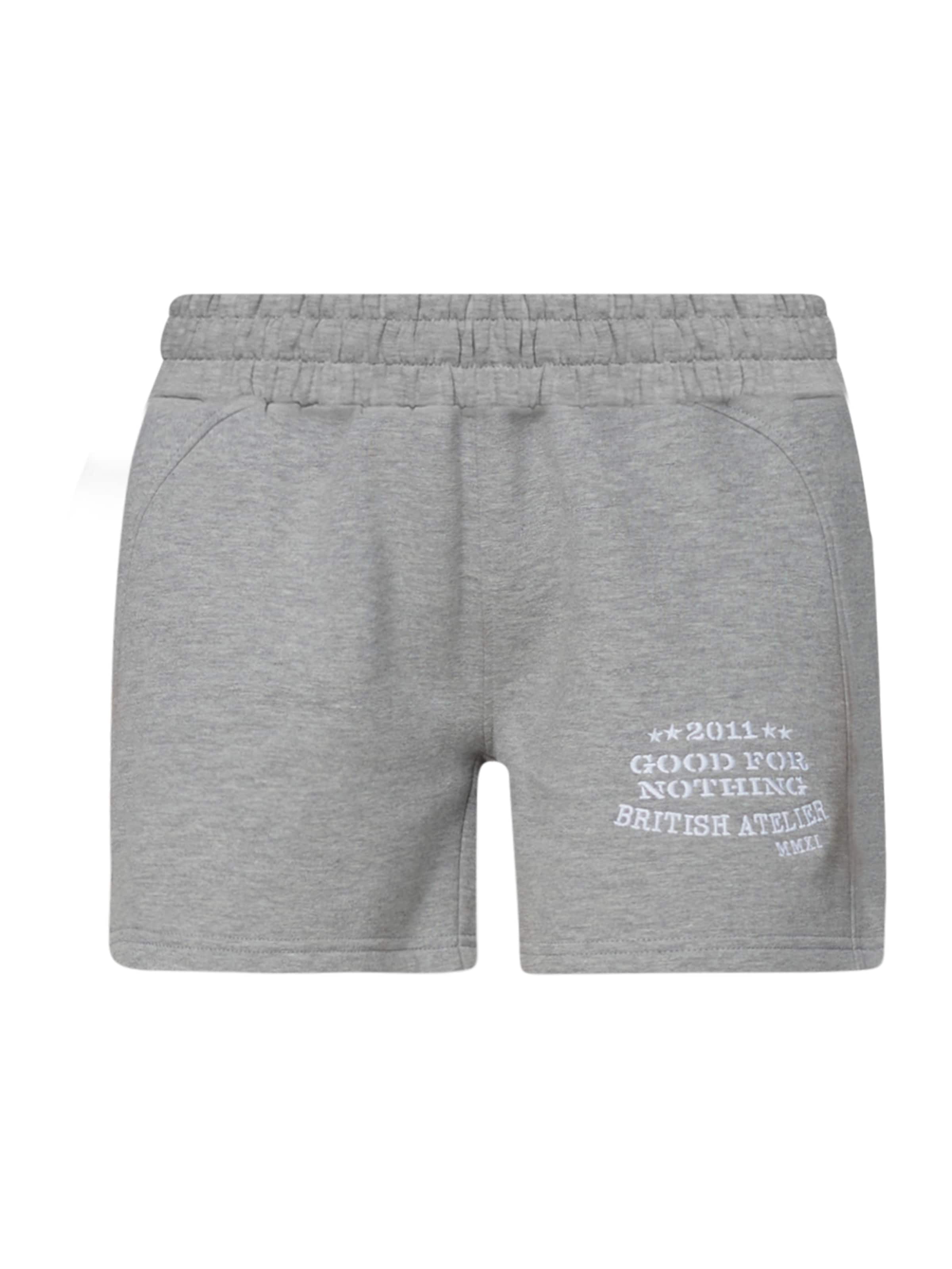 Good For Nothing Loosefit Broek in Grijs: voorkant