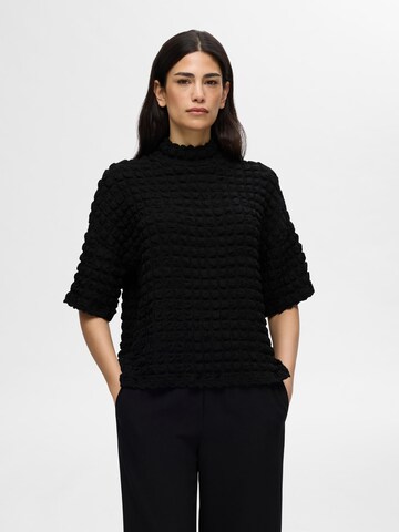 SELECTED Shirt in Black: front
